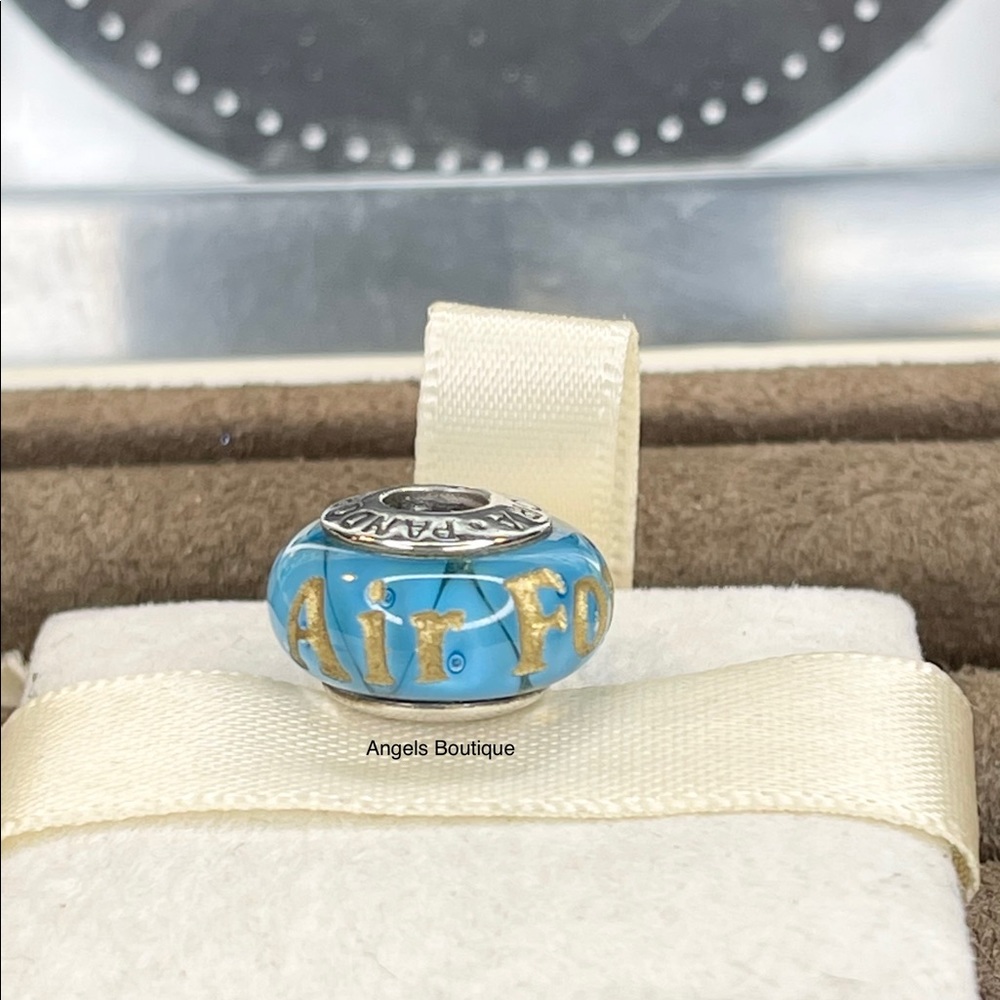 Pandora Rare And Exclusive Air Force Murano Charm